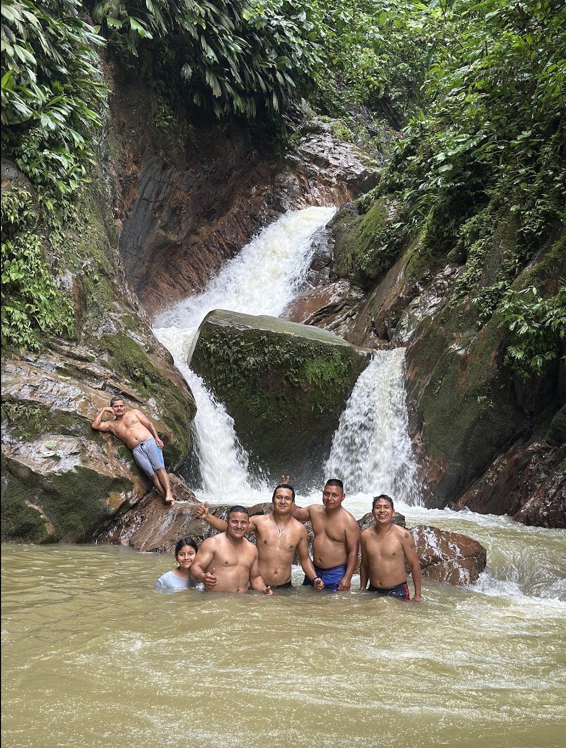 A waterfall in the forest